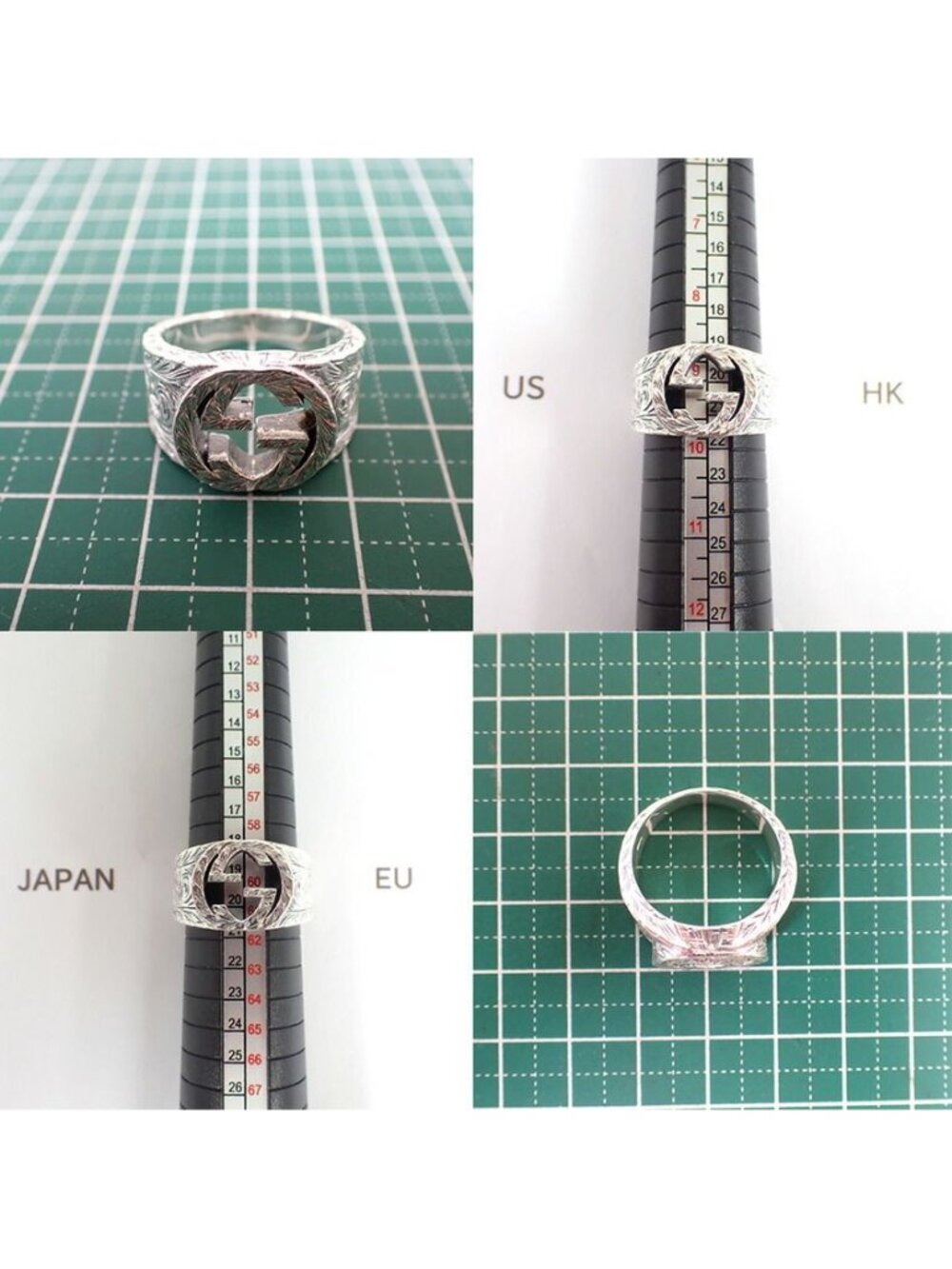 Gucci 925 Interlocking Arabesque Ring - Picture 9 of 9
